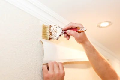 Pose de papier peint à Mentque-Nortbécourt — revêtements muraux et toiles de verre